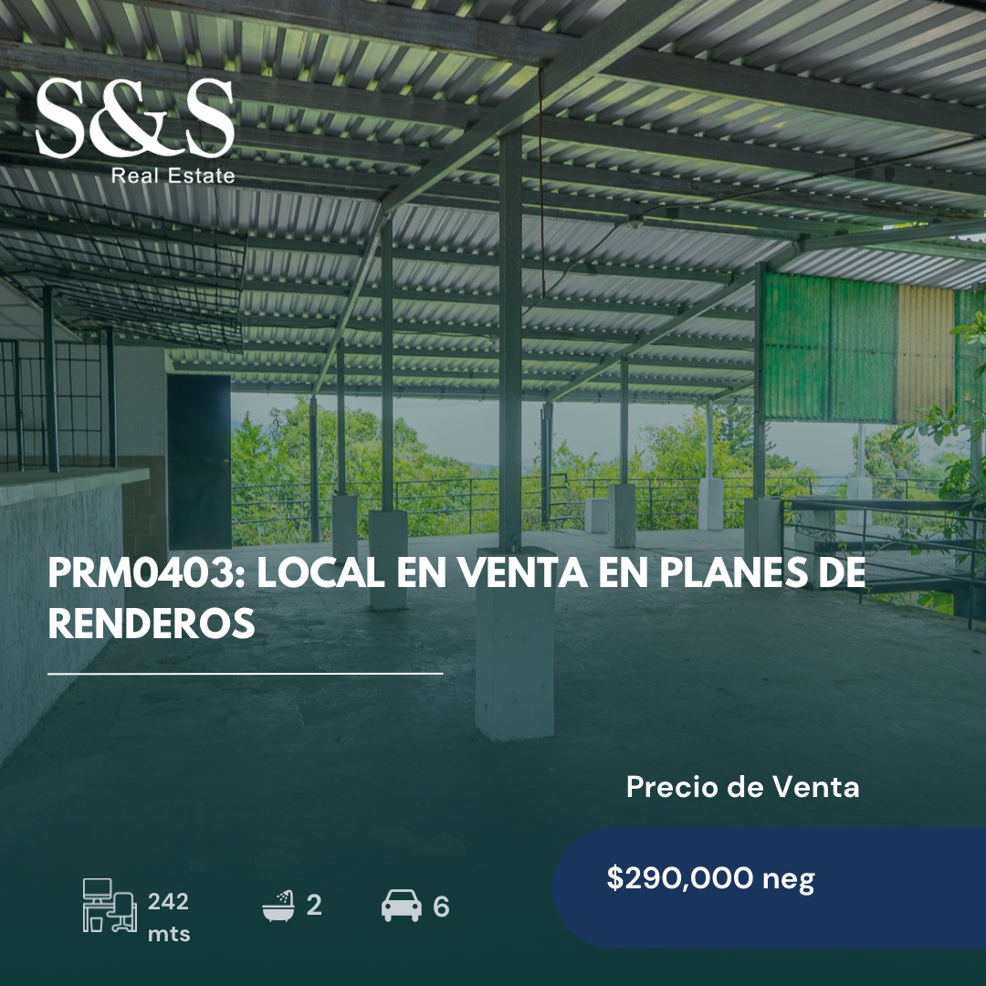 PRM0403 - Local en Venta en Planes de Renderos