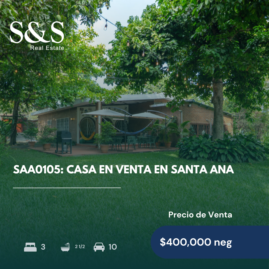 SAA0105 - Casa en Venta en Santa Ana