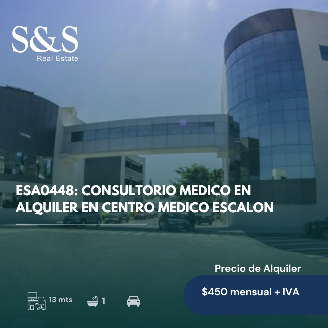 ESA0448 - Clinica en Alquiler en Centro Medico Escalón