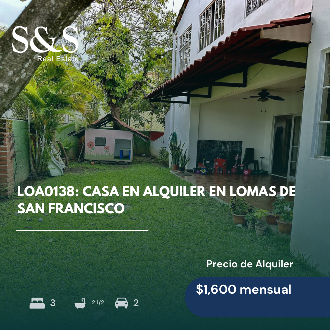 LOA0138 - Casa en Alquiler en Colonia Lomas de San Francisco