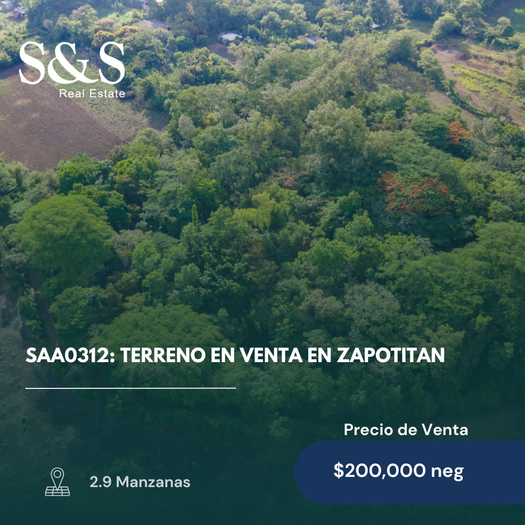 SAA0312 - Terreno en Venta en Zapotitan