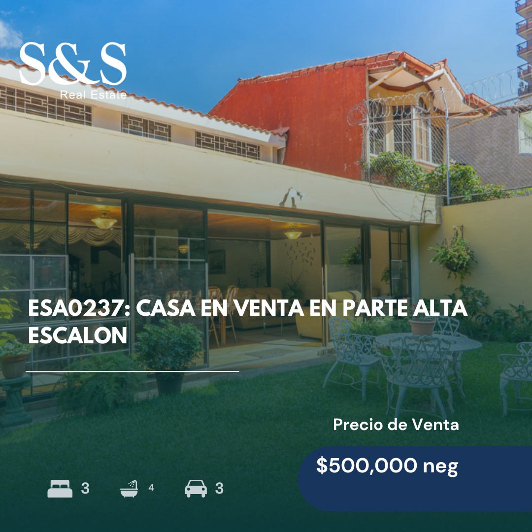 ESA0237 - Casa en Venta en Parte Alta Escalón