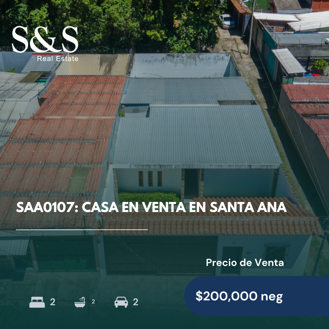 SAA0107 - Casa en Venta en Santa Ana