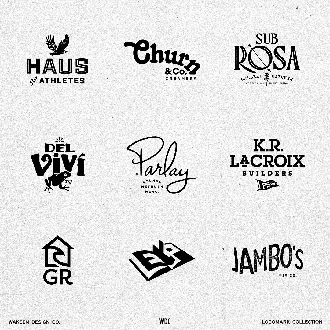Want to see how some of these brands are made?

Here&rsquo;s a collective look at some new and throwback logos over the years for my clients.

I&rsquo;m usually deep in the middle of building these brands that it&rsquo;s tricky to share the process, 