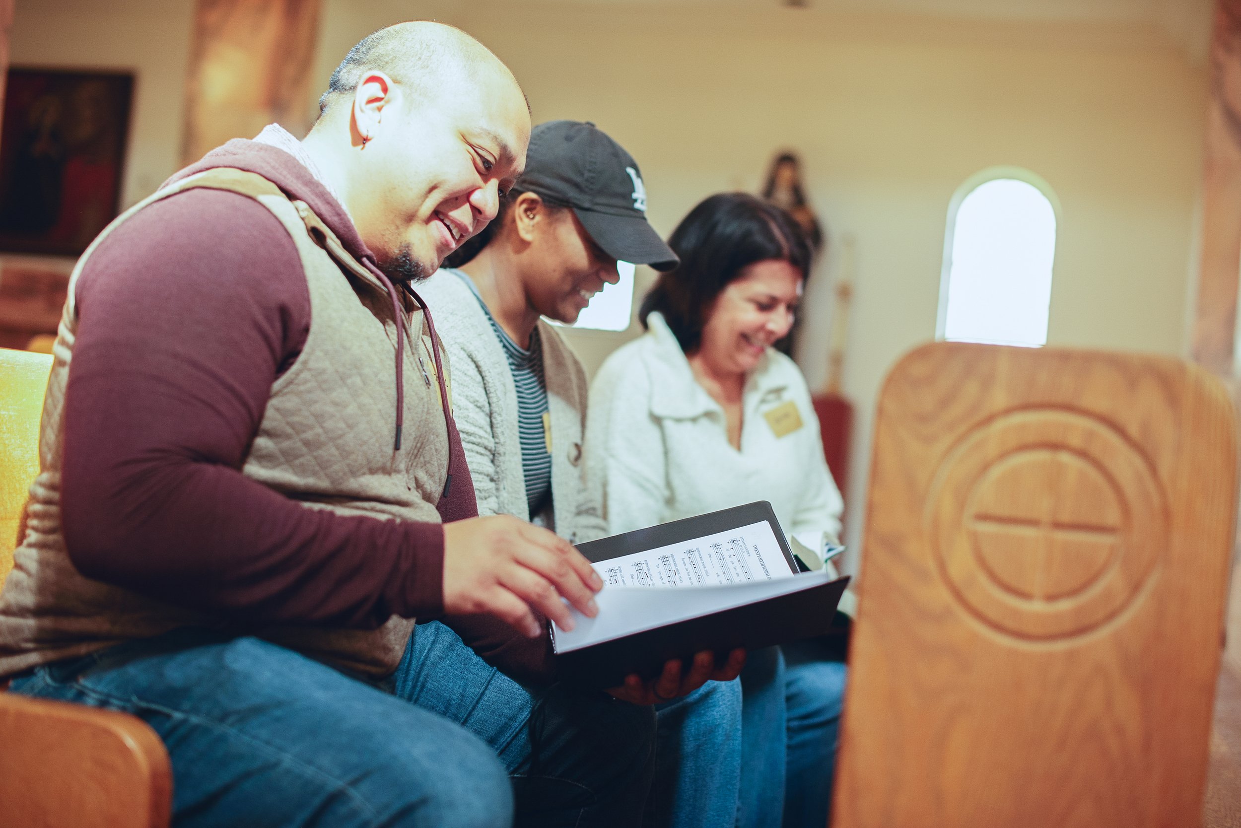 Shalom Collective Cohort members in church service