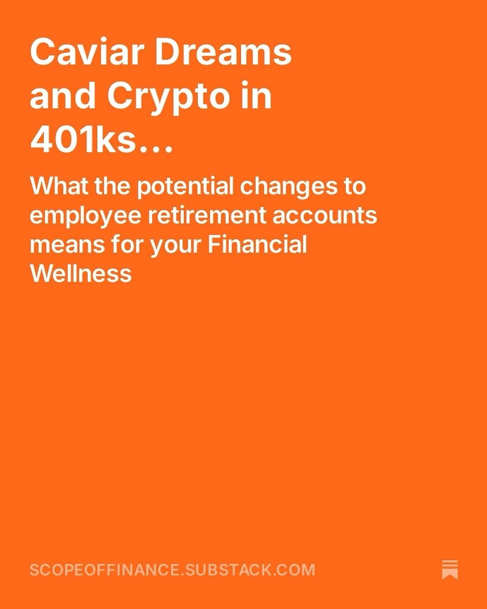 As a personal finance expert, I speak at conferences, training programs, and do one on one financial coaching. Did you know I am also on @substack ?

For a free subscription, you can get immediate access to my thoughts and answers on so many money-re