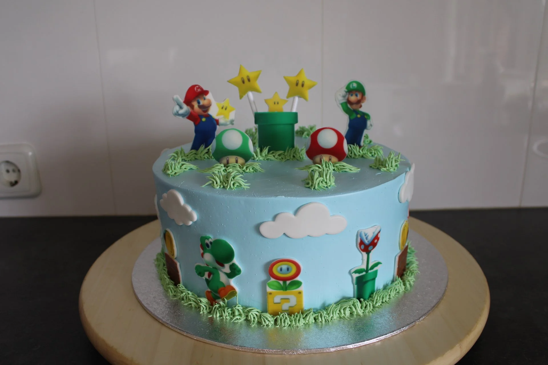 mario bross taart