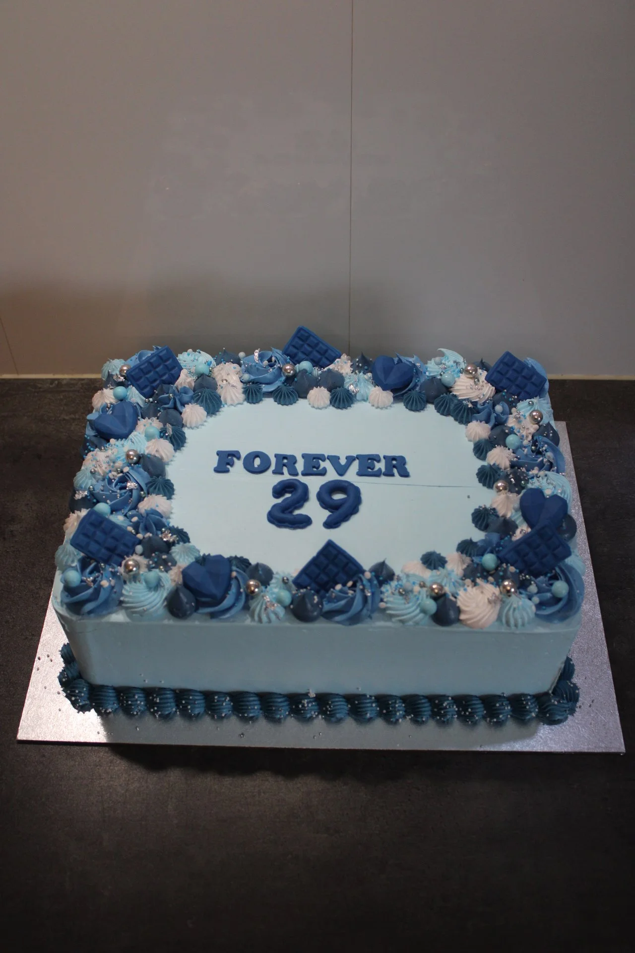 sheetcake blauw