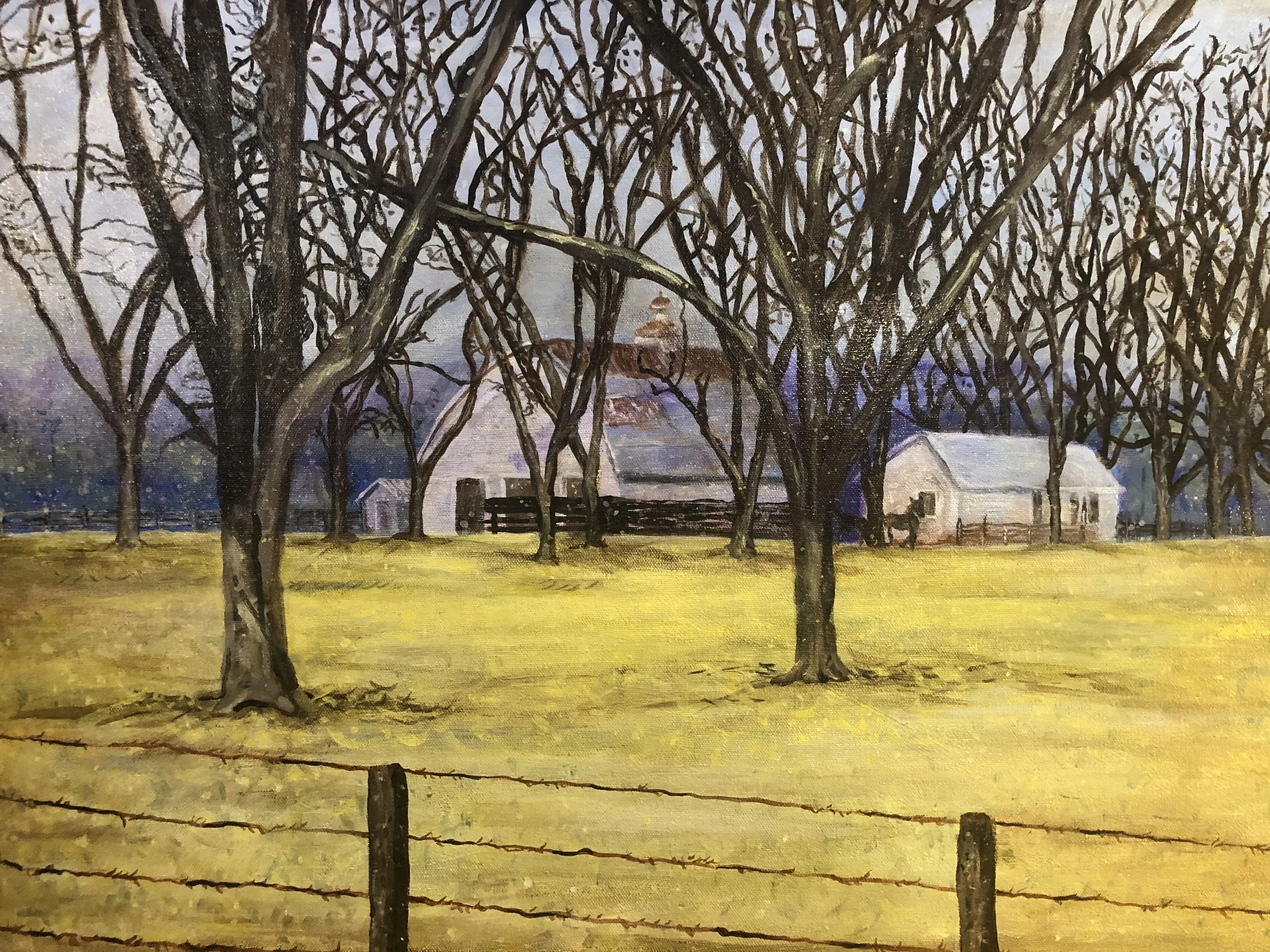 Montevallo Barn in Pecan Grove
18" x 24"
Acrylic on Canvas
Price: $650.00
Signed: BARBARA J SLOAN. Unframed. For local pickup, delivery is free. FOR U.S. shipping, I use UPS, which is an additional charge. Contact me at followthegleam@aol.com to pay