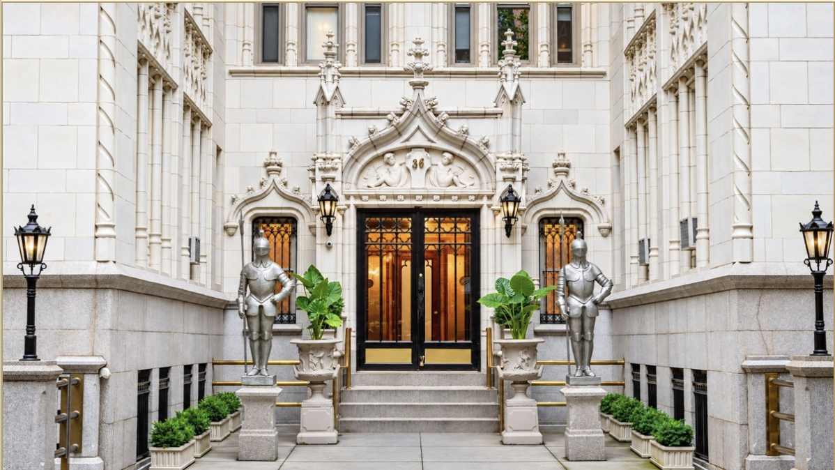 Behind the Knights at 36 Gramercy Park East