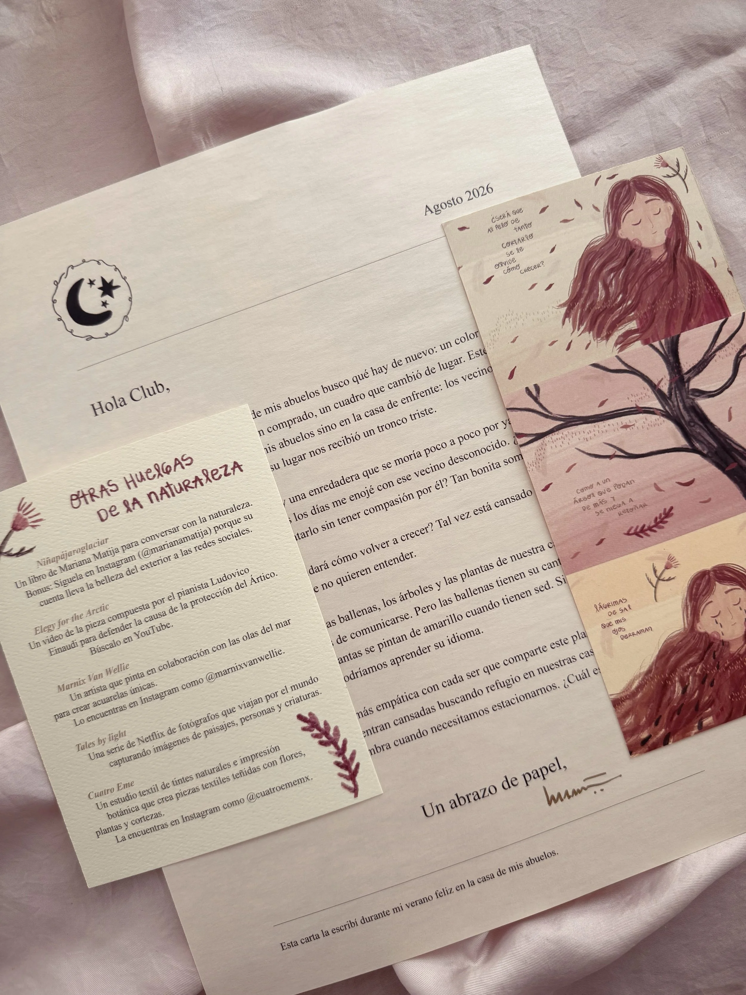 La carta de agosto fue un homenaje a un &aacute;rbol ca&iacute;do, un recordatorio de que somos una parte min&uacute;scula de algo m&aacute;s grande y que la naturaleza es inspiraci&oacute;n infinita, &iquest;cu&aacute;l es tu huelga de la naturaleza