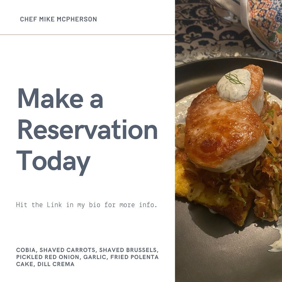 Allow me to host your next custom dining experience, hit the link in my bio to learn more.
Food featured:
Cobia, Shaved Brussels, picked red onion, garlic friend polenta cake, dill crema
#rvachef #richmondchef #rvaprivatedinner #richmonddining #f