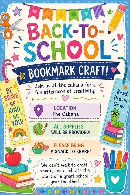 Back to School Bookmark Craft