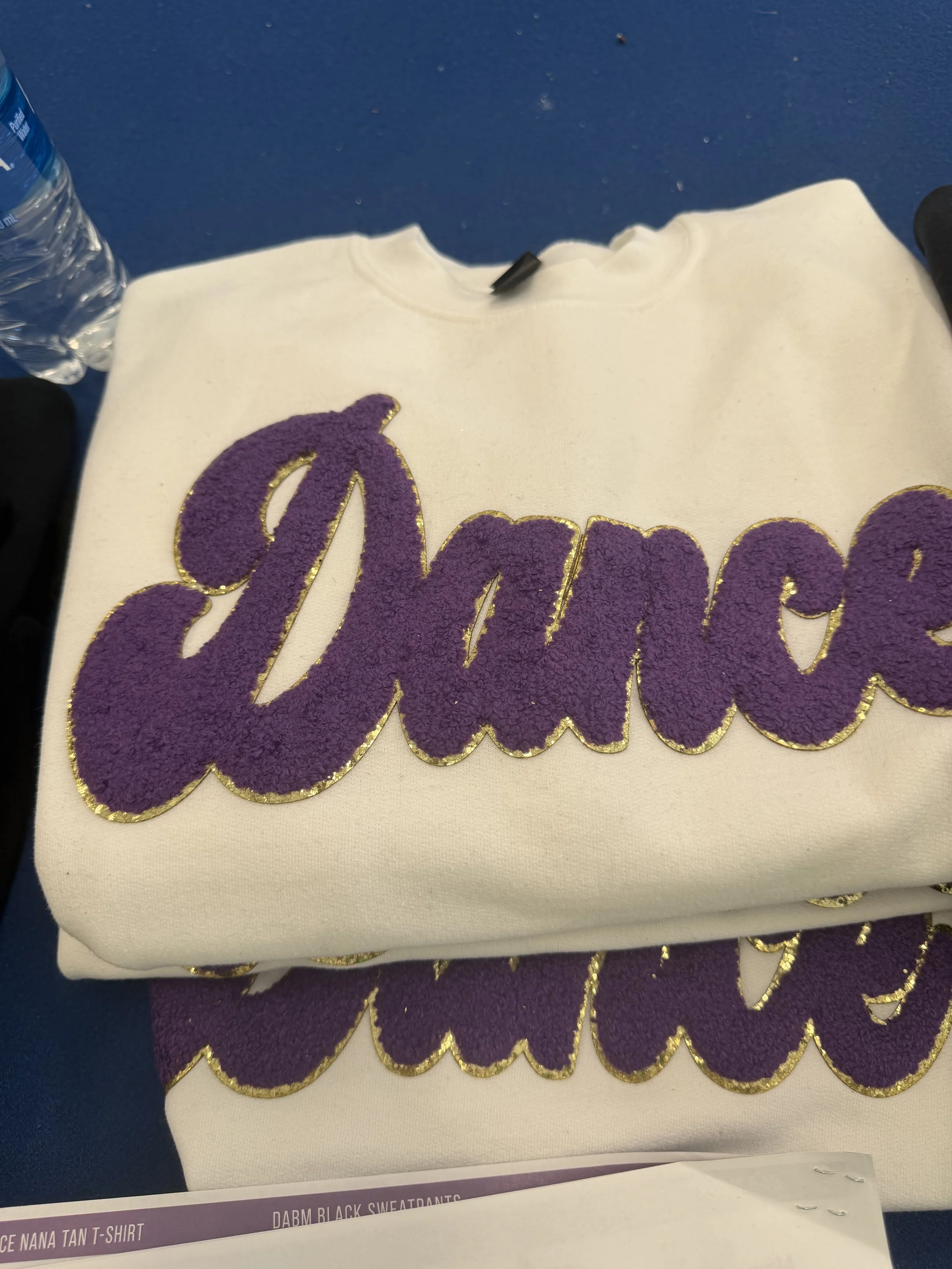 Dance (Chenille) White with Purple