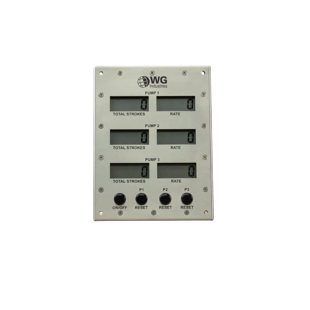 Triple Pump Stroke Counter | Three-Pump Rate and Total Display