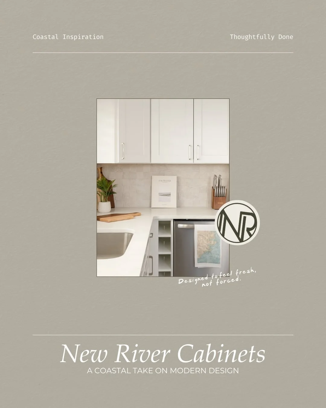 Coastal inspiration, kept clean.

Natural materials, crisp whites, and subtle pops of blue come together for a modern take on coastal design. light, intentional, and never overdone. 

The Details:
Waypoint Cabinetry
Jeffrey Alexander Hardware
Quartz 