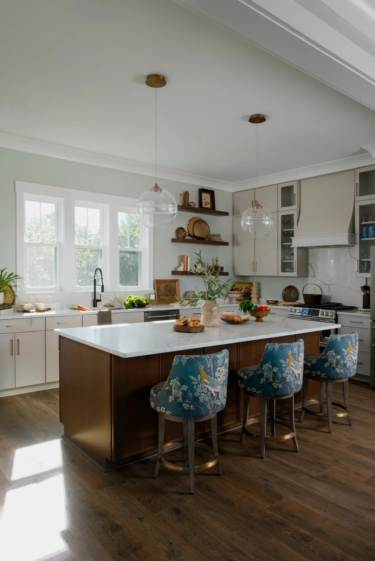 Transitional Kitchen with Coastal Elegance in Surf City, NC