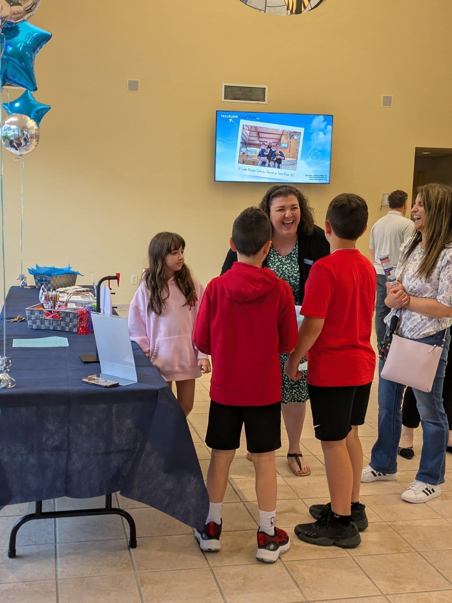Thank you to all who stopped by to chat with our Faith Formation team today, play some games, and get more info on the upcoming school year! We especially extend our gratitude to all who expressed interest in volunteering for the Faith Formation team