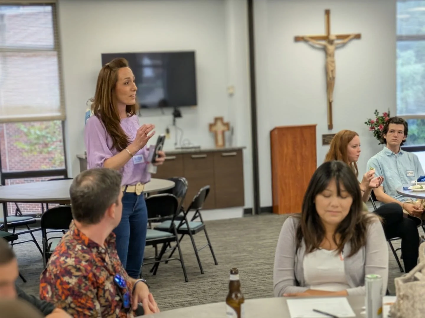 On Sunday, we hosted the third Young Adults Catholic Fellowship gathering &mdash; a relaxed evening of prayer, reflection, conversation and laughs with others in their 20s and 30s seeking to grow in faith. 🌿✨ Guided by leader Alissa and Fr. AJ, the 
