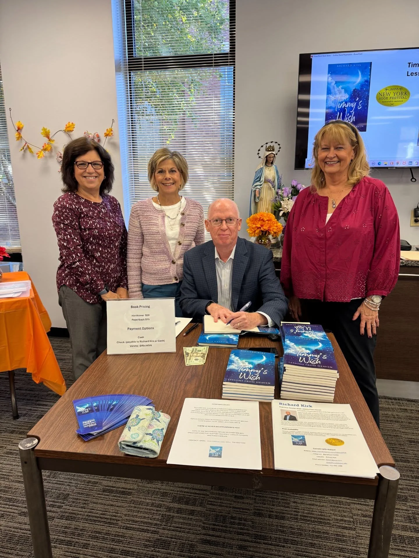 Last Saturday we enjoyed gathering for an Author Discussion &amp; Signing with Richard Kirk, author of Timmy's Wish: Lessons From Heaven! His talk on the difficult topic of grief was not only well-received but sparked lively discussion &mdash; many s