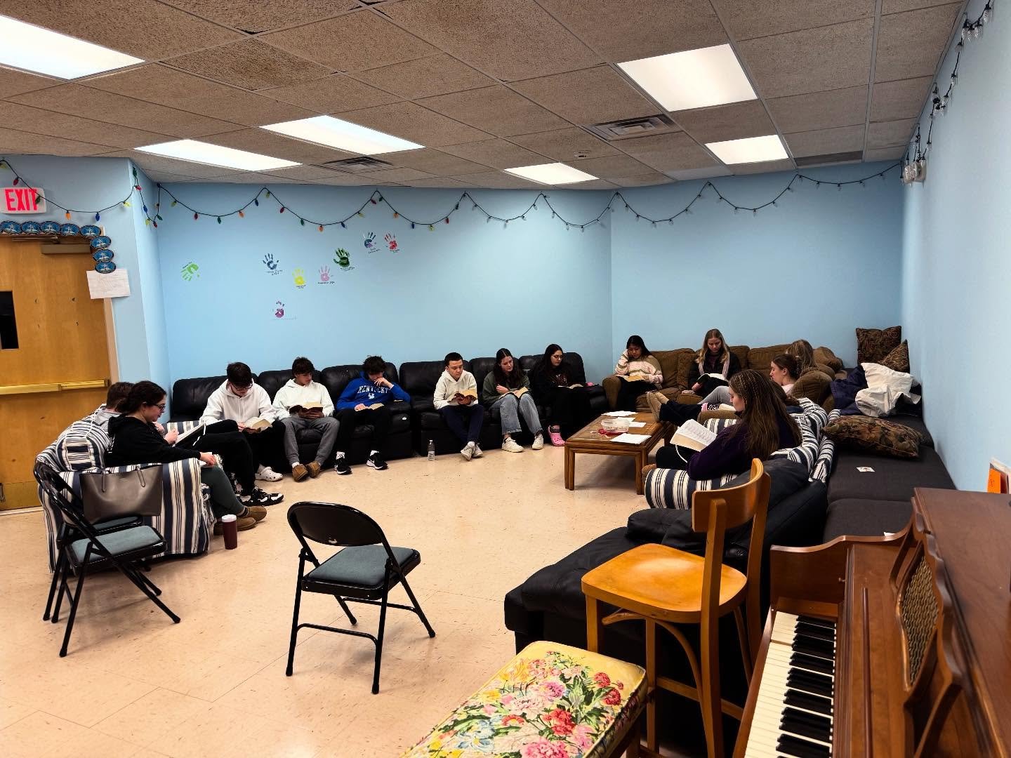 Our next ministry highlight is the Youth Bible Study! 

This ministry started last year, as a result of junior Michael DiNallo&rsquo;s growing faith after his Confirmation. As he continued to dive deeper into his Bible and learning more about God, he