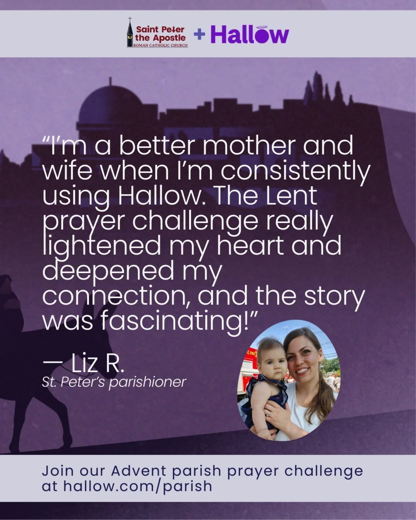 Our parish family is entering into Hallow&rsquo;s&nbsp;Pray25: Be Still&nbsp;Advent prayer challenge beginning December 1 &mdash; and families can join in with the&nbsp;Kids Advent Challenge: Finding Fiat!

This is a simple, meaningful way for all of