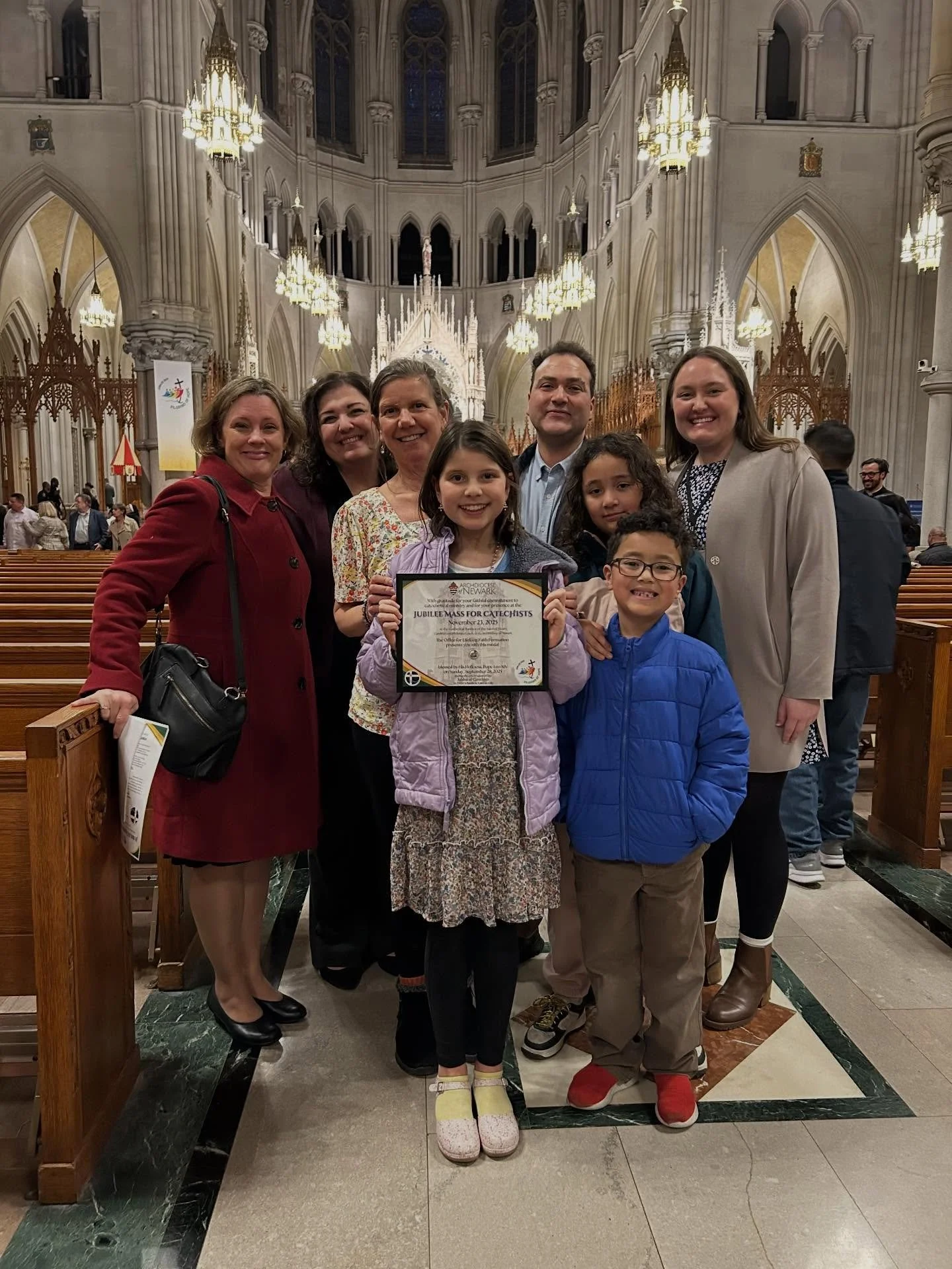 On Sunday, November 23rd, members of our Faith Formation Office and volunteer catechists participated in the Jubilee Mass for Catechists, which was presided over by Cardinal Tobin! 

The Mass was offered in thanksgiving for the catechetical ministrie