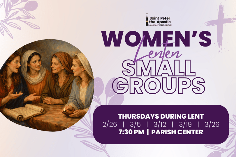 Women's Lenten Small Groups 2/26