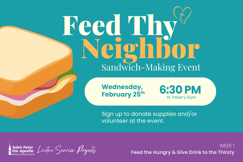 Feed Thy Neighbor: Sandwich-Making Event