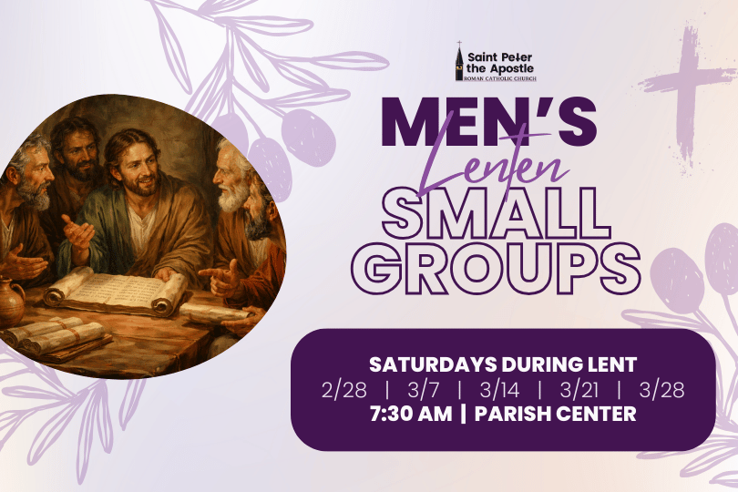 Men's Lenten Small Groups 2/28