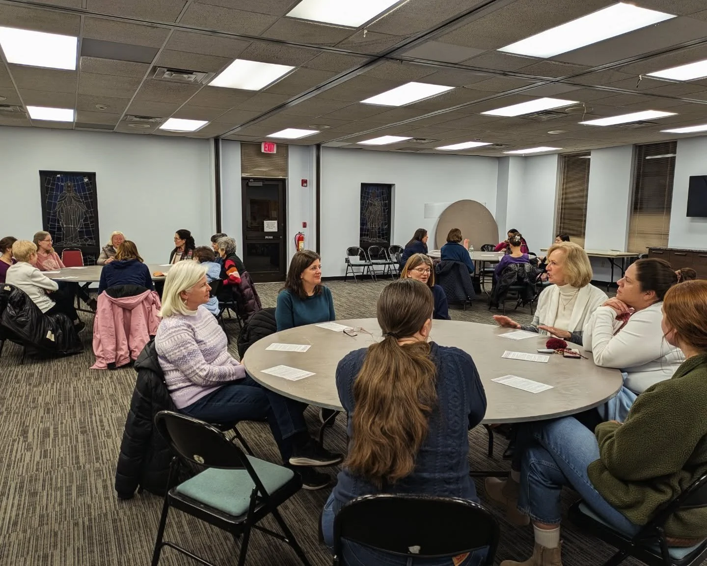 Last evening, about 30 women warmed our Parish Center with prayer and truly meaningful conversation at the first gathering of our Women&rsquo;s Lenten Small Groups.

Marissa Dabakian led the group in Scripture reflection and prayer, with most of the 