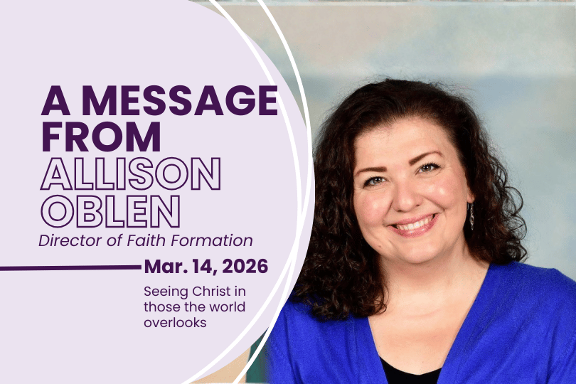 A Message from Allison Oblen 3/14/2026