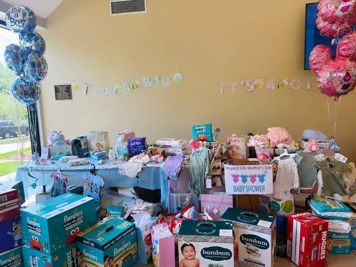 Thank you to our St Peter&rsquo;s community for&nbsp;generously contributing to the Respect Life Ministry's Annual Mother's Day Baby Shower this past weekend. Your extraordinary gifts and monetary donations of $1,433 were donated to two very apprecia