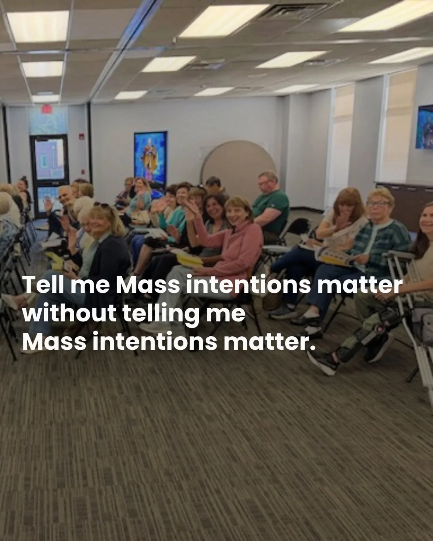 Today we opened our 2027 Mass Intention book, and many parishioners showed up in the Parish Center to reserve Masses for their loved ones.

If you're unfamiliar with Mass intentions, they are requests that a Mass be offered for a particular person or