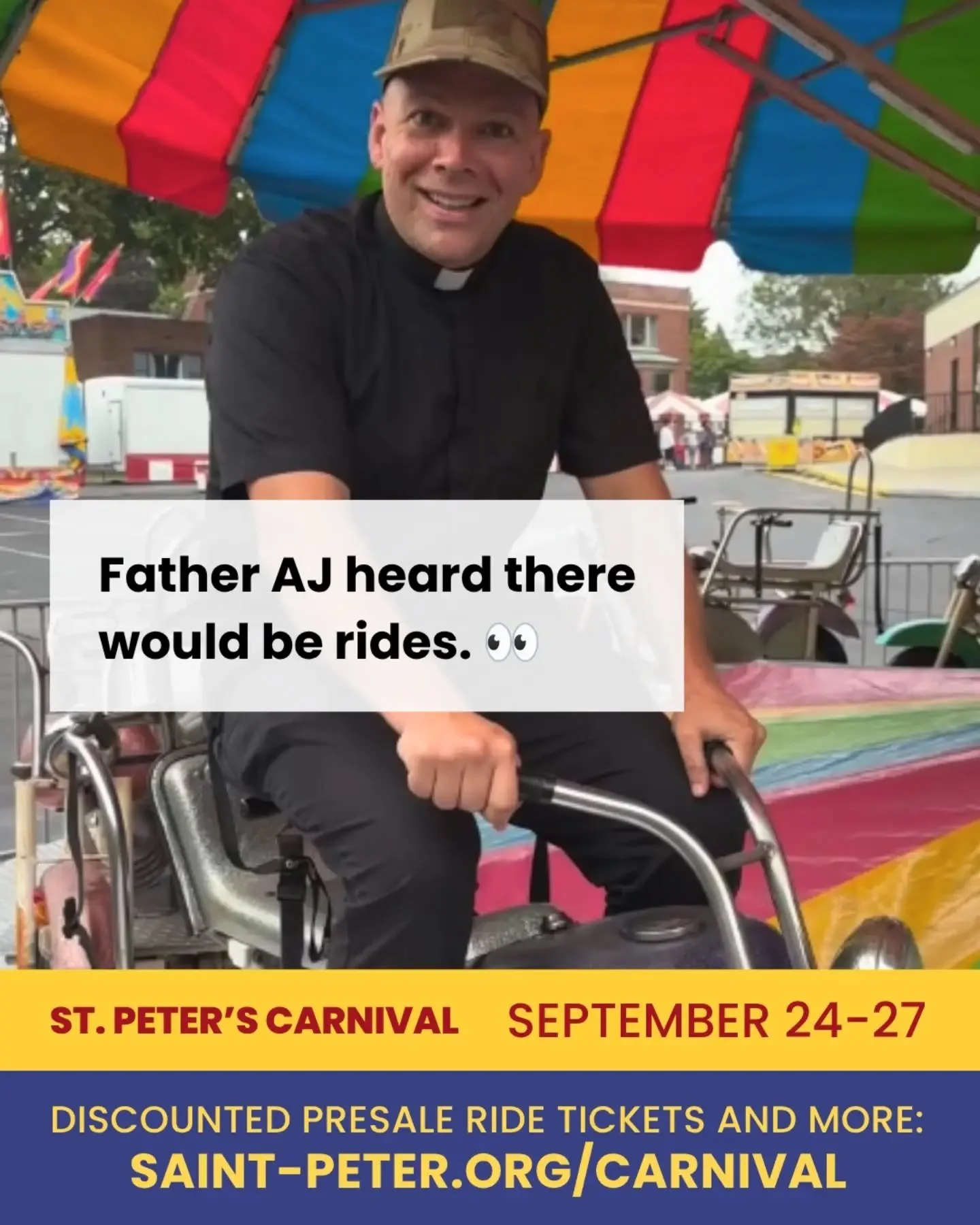 The Carnival is only three weeks away! Snag those discounted presale ride tickets on sale now: www.saint-peter.org/carnival

#Carnival #FamilyFun #RiverEdgeNJ #BergenCountyNJ