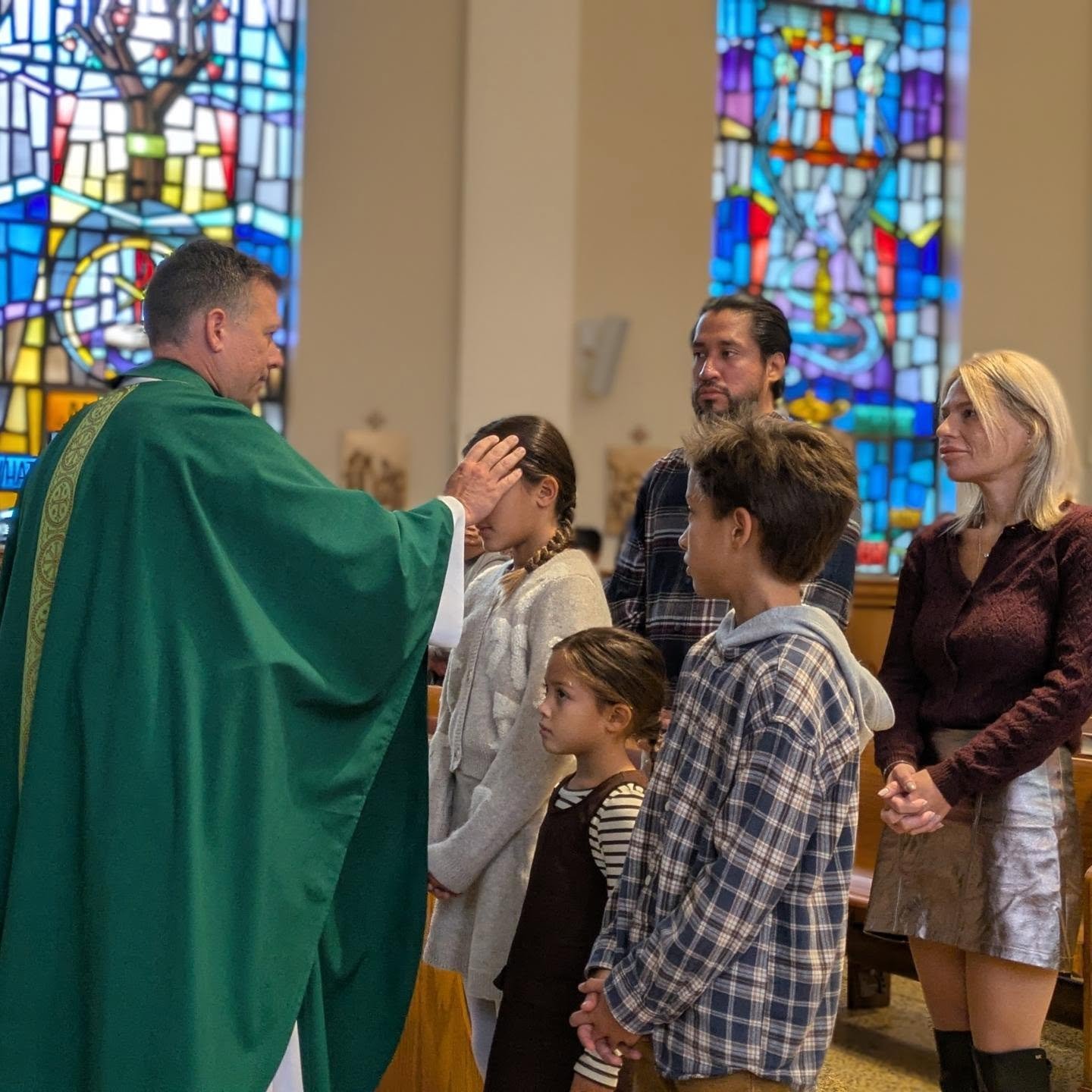 Yesterday at our 12 PM Mass, we welcomed three young individuals into their faith journey leading to Baptism and the other Sacraments of Initiation, through OCIA. 🙏

Together, we celebrated the Rite of Entrance into the Catechumenate, including the 