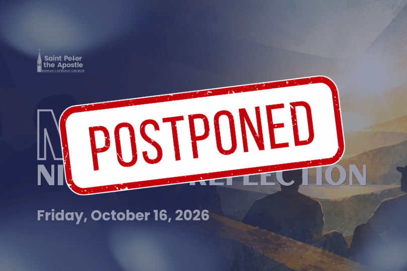 [POSTPONED] Men’s Night Of Reflection