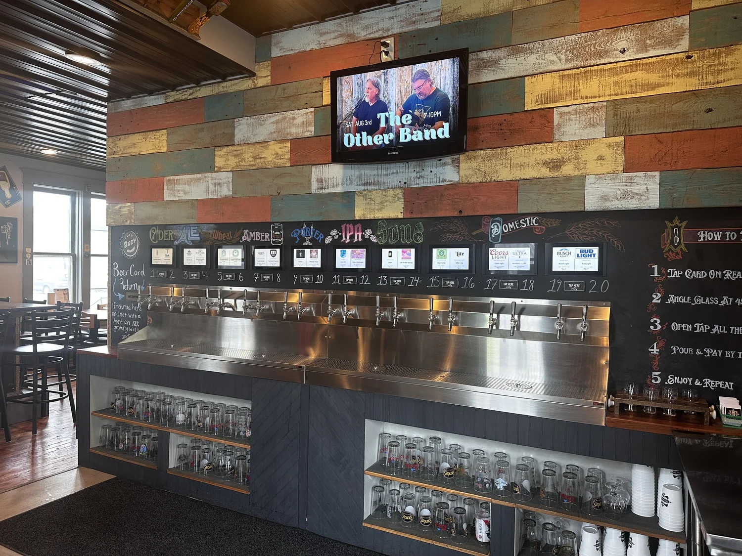 The Mad Tap self-pour beer wall