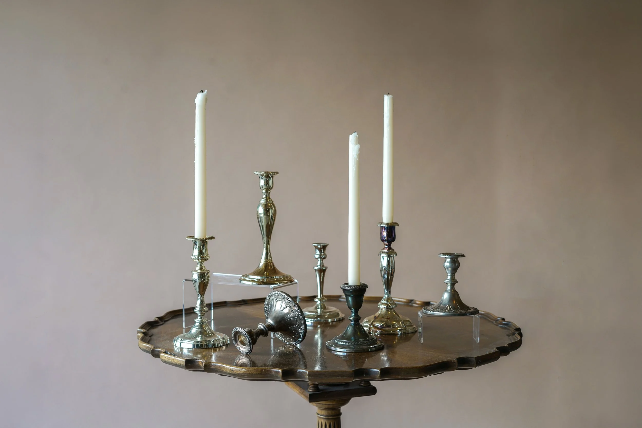 Vintage Silver Candlesticks