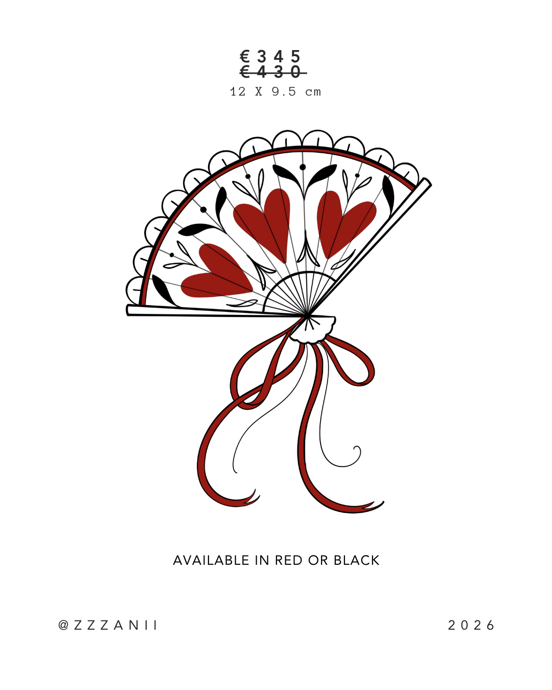"Fan" by @zzzanii | Deposit | Full price €345 (was €430)