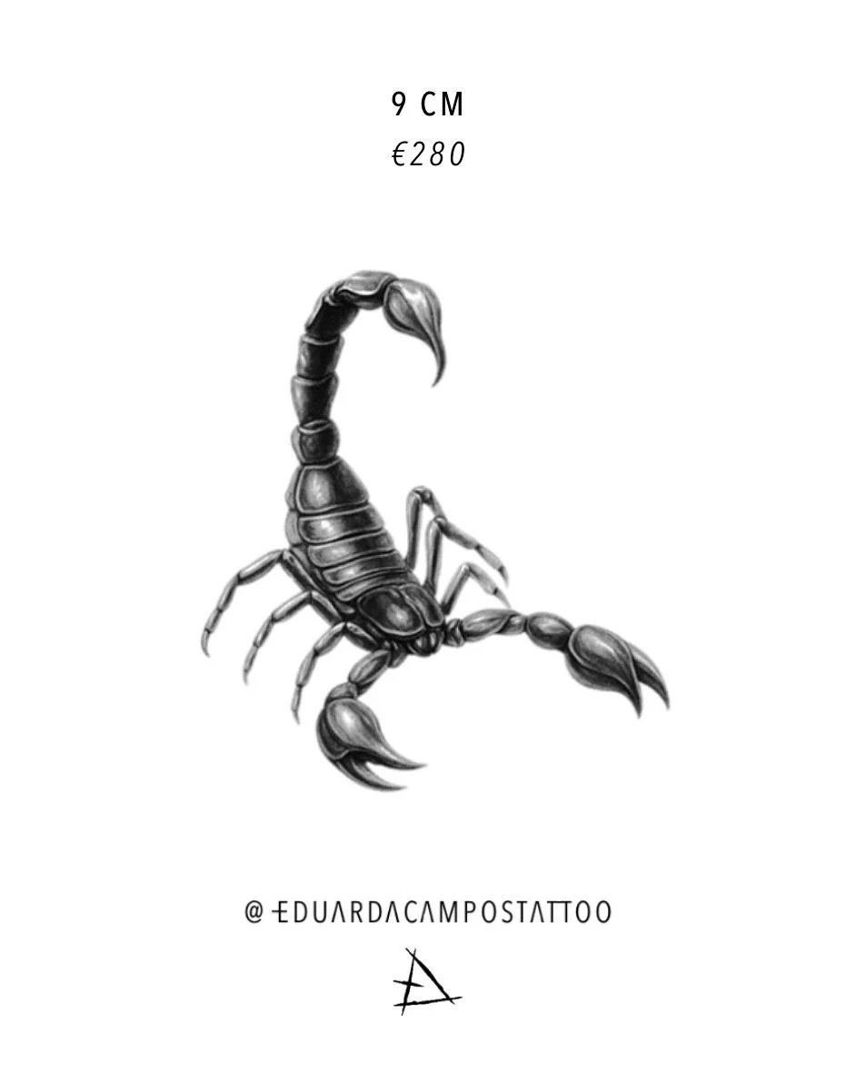 "Scorpion" by @eduardacampostattoo | Deposit | ON SALE FOR €260 (Full price €280)