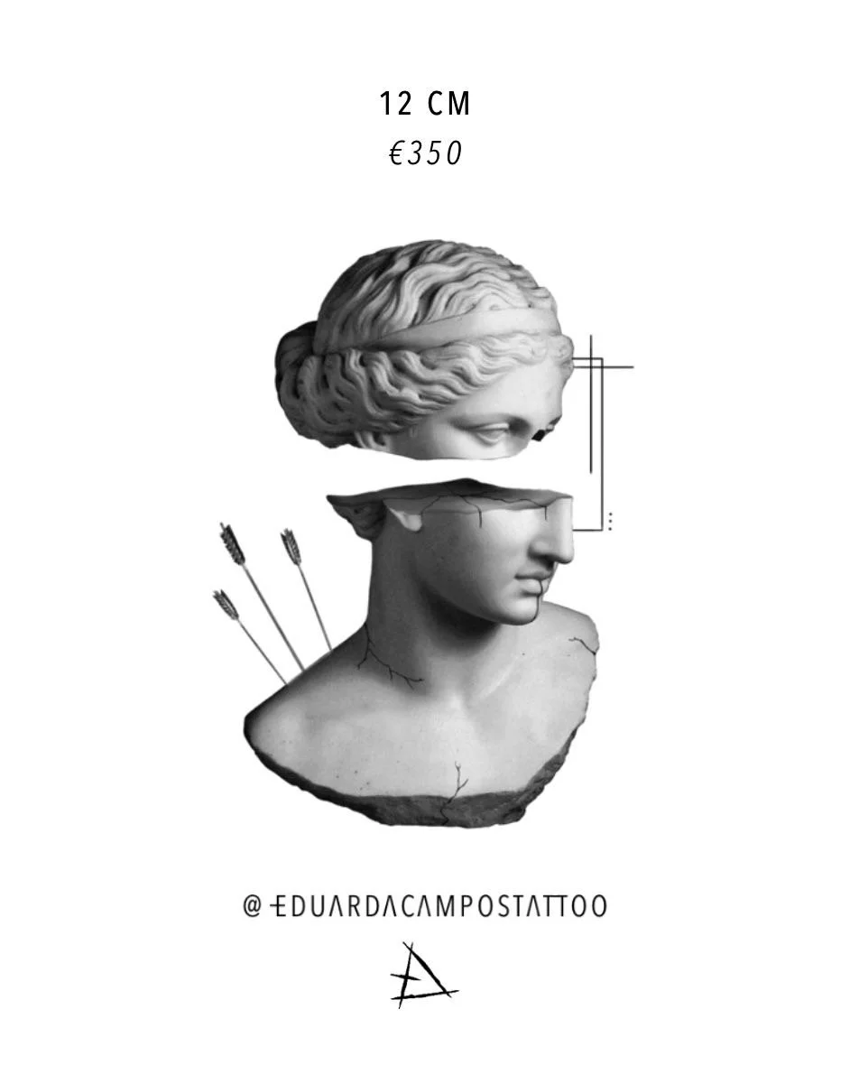 "Statue I" by @eduardacampostattoo | Deposit | ON SALE FOR €320 (Full price €350)
