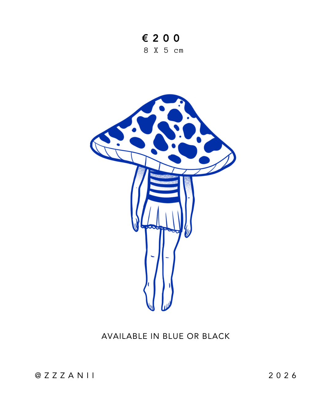 "Mushroom Girl" by @zzzanii | Deposit | Full Price €160 (was €200)