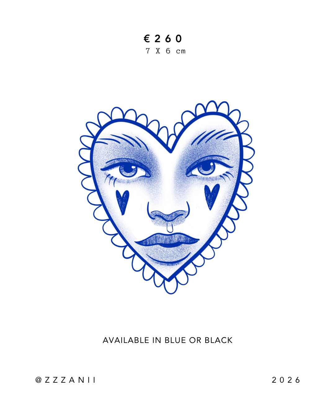 "The Heart" by @zzzanii | Deposit | Full Price €200 (was €260)