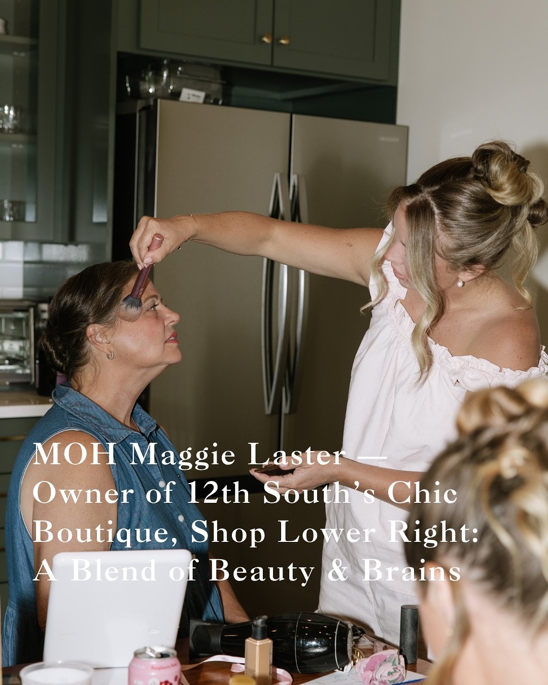@maggie_laster owner of @shoplowerright. With an eye for fashion and a heart full of ambition, Maggie balances nursing and entrepreneurship. 

From curating the latest trends on Nashville&rsquo;s 12 South to standing by her bride&rsquo;s side, she em