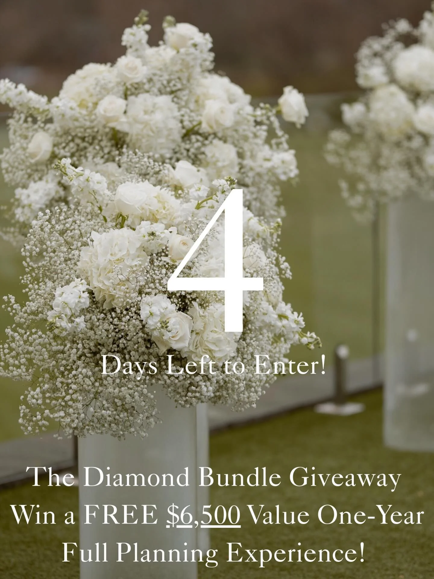 4 days left brides&hellip; 🤭

Everyone who enters still gets a mini-surprise! 🤍

How to Enter: 
1. Follow @awhiteweddings Instagram 
2. Like this post 
3. Tag ONE friend in the comments (each comment 1 entry) 

Bonus Entries: 
1. Share this post to