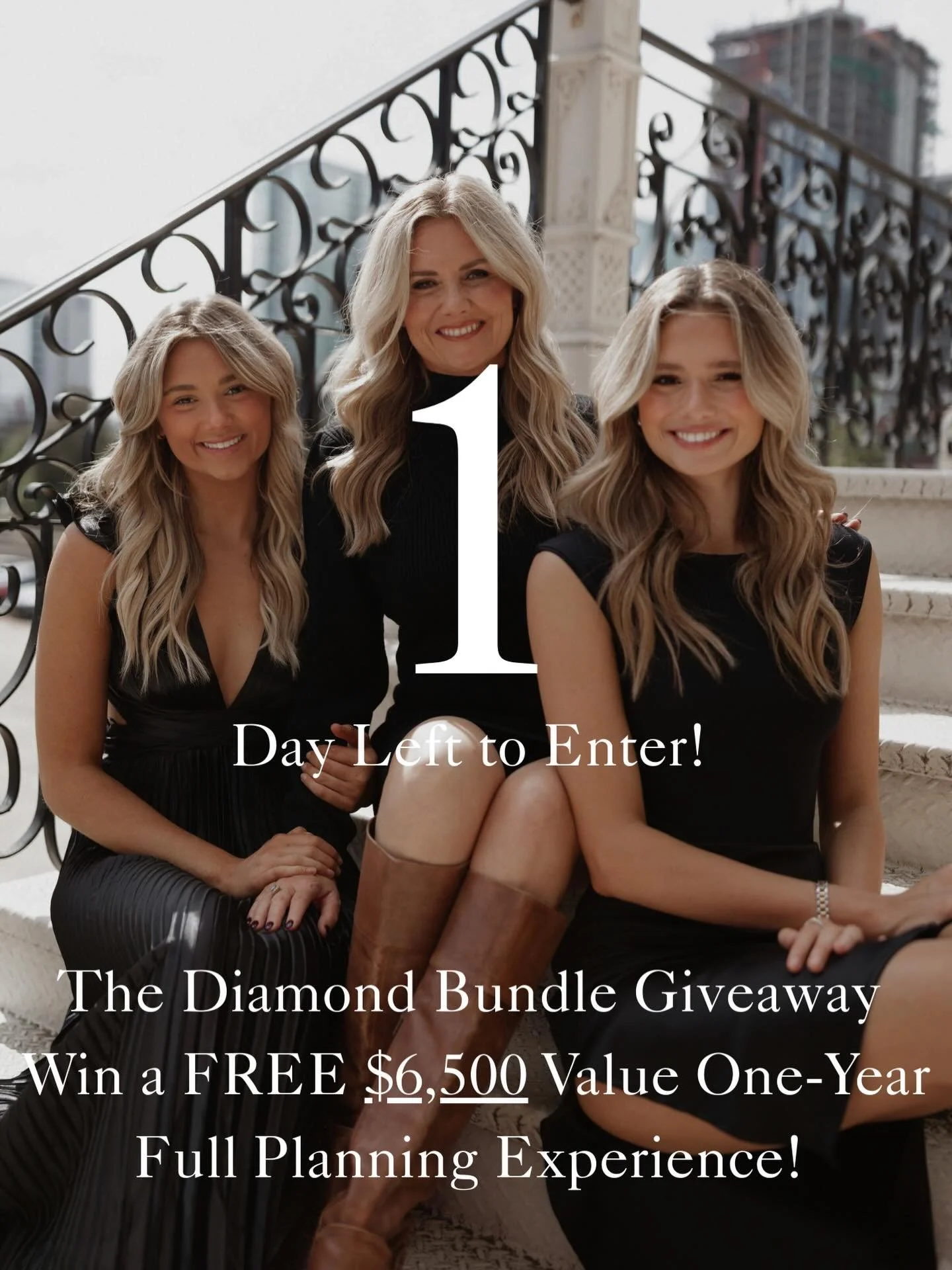 Last day to enter our giveaway!! We will announce the winner tomorrow!! We LOVE you!! 🖤

Everyone who enters still gets a mini-surprise! 🤍

How to Enter: 
1. Follow @awhiteweddings Instagram 
2. Like this post 
3. Tag ONE friend in the comments (ea