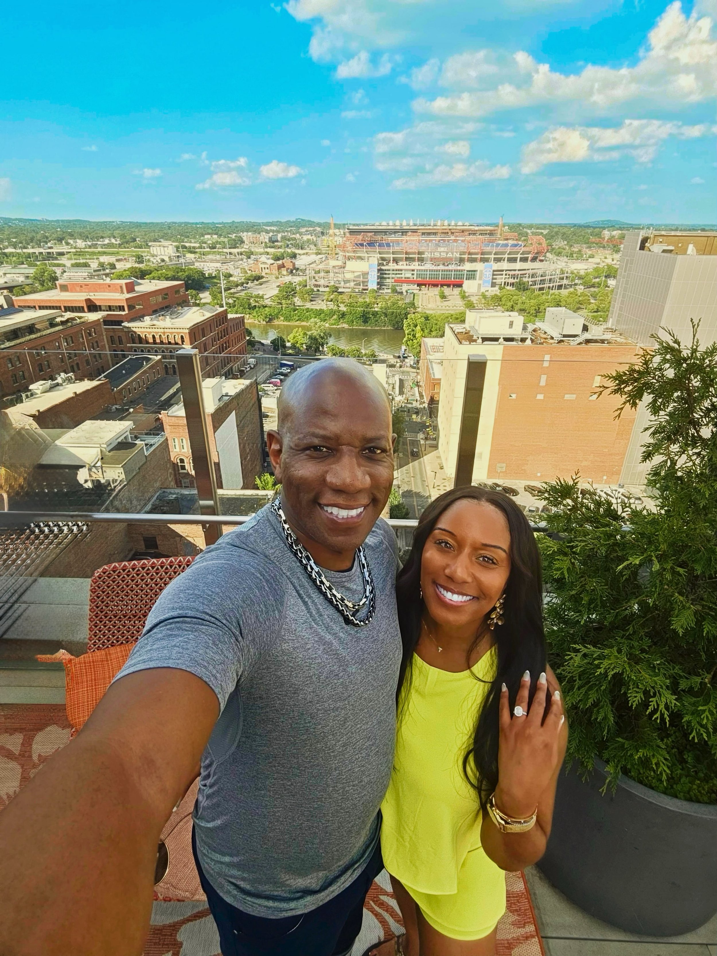 @tntiff &amp; Marcus out n about bringing soft summer romance!! 💝💝🌻 Summer keeps getting better &amp; better!! 💕💕

✨ AWhiteWeddings is a Nashville wedding planner proudly serving couples across Middle Tennessee with full-service wedding planning