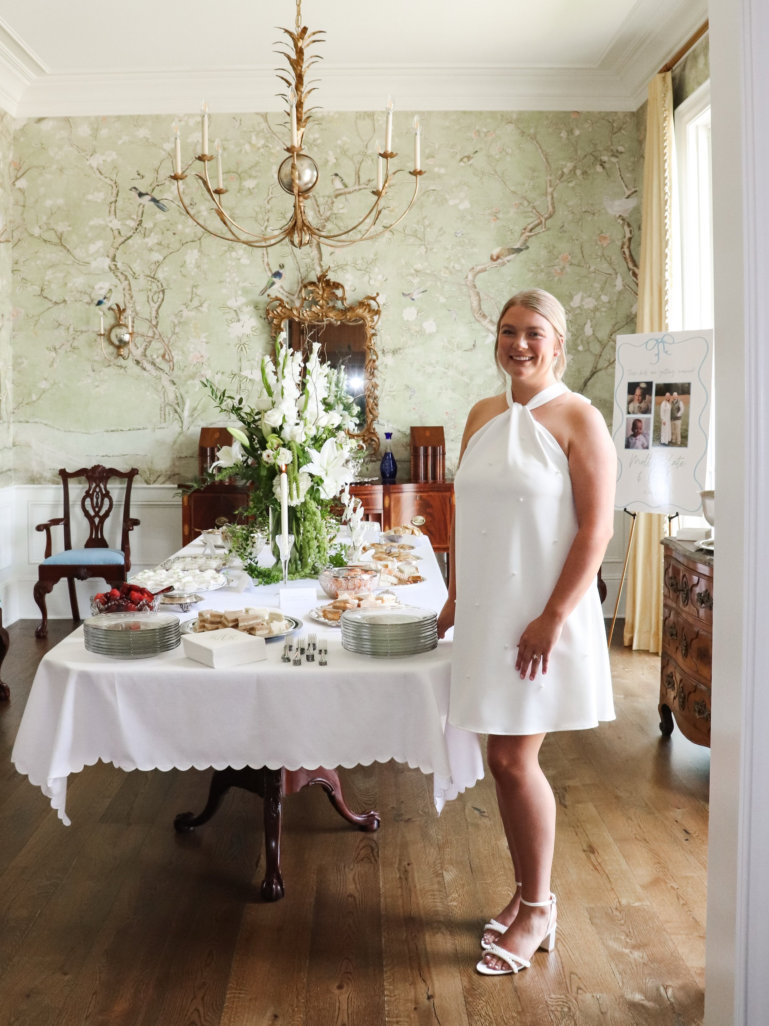 Molly Anderson, Alabama born and Alabama raised, got loved on by her people this weekend. Sweet tea, fresh hydrangeas, and every woman who has known her since pigtails all in one room. Nothing celebrates a bride quite like the South does. 

✨ AWhiteW
