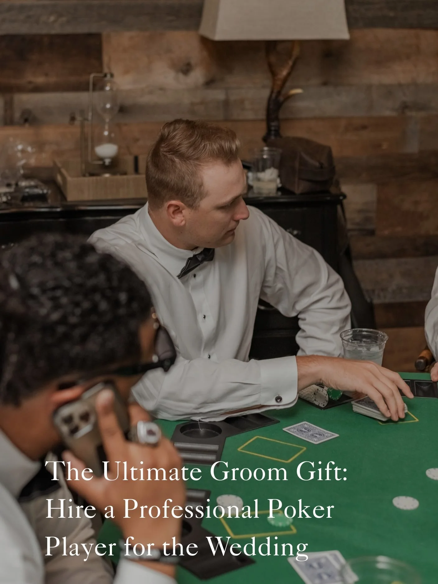 Give the groom a night he&rsquo;ll never forget. Hire a professional poker player for a private game with his closest guys the ultimate groom gift! 🃏&spades;️

✨ AWhiteWeddings is a Nashville wedding planner proudly serving couples across Middle Ten